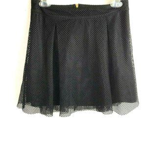 Charlotte Russe Lined Mesh Net Mini Skirt Medium